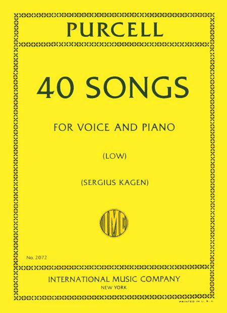 Forty Songs. Complete In One Volume. - Low
